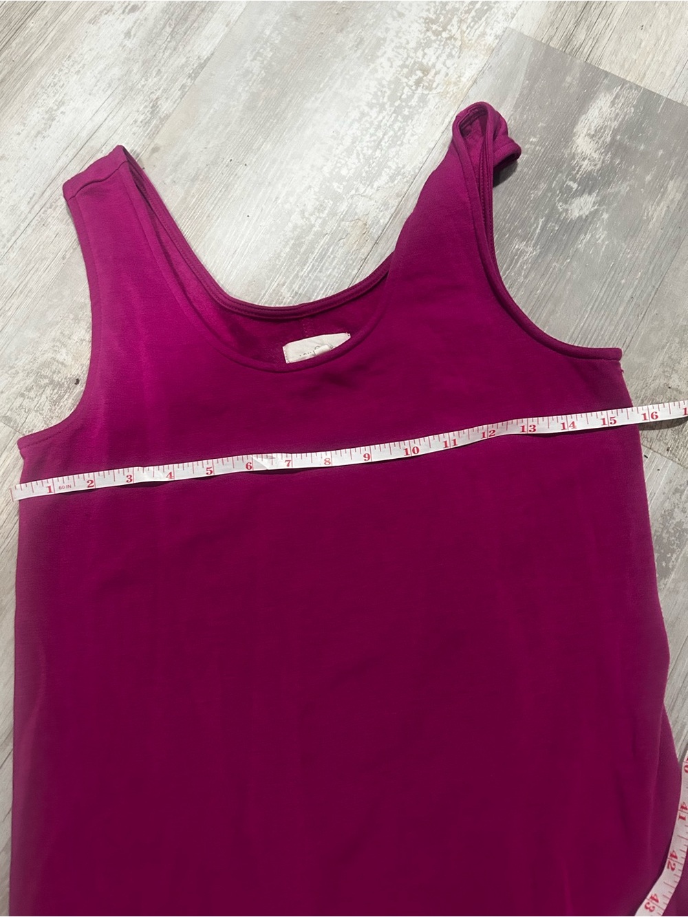 Scoop-Neck tank  Maxi Dress in Fuchsia - Picture 5 of 7